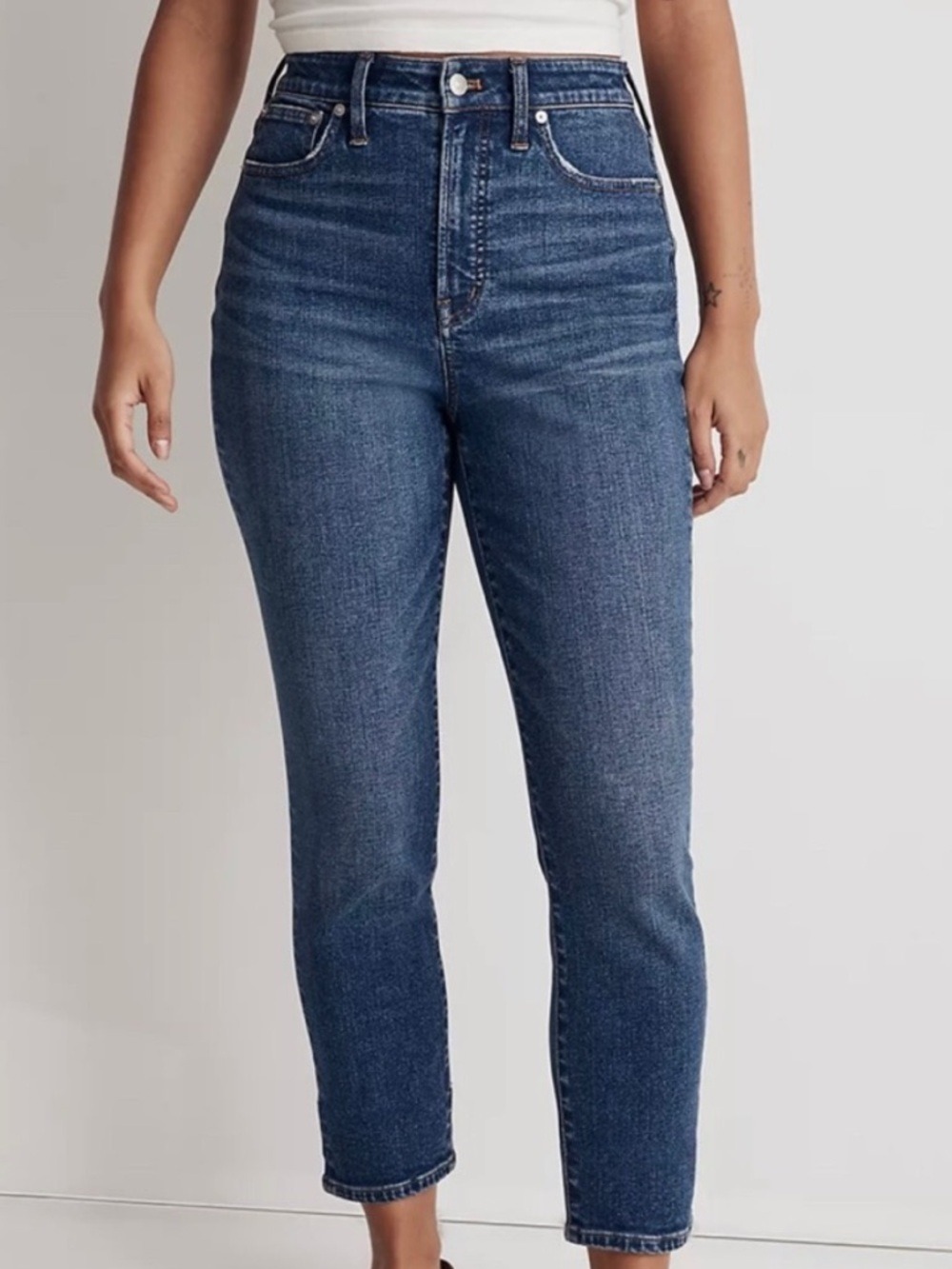 Madewell The Curvy Perfect Jeans Instant Cozy Edition in Manorford Wash